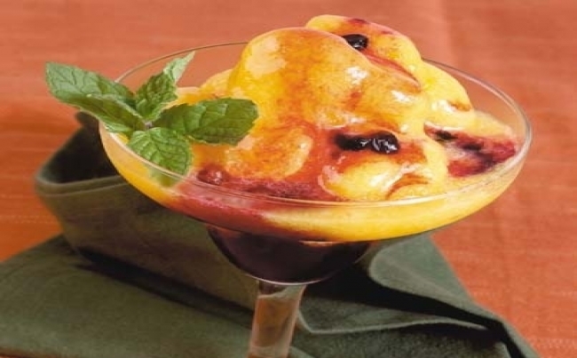 Sorbete de durazno